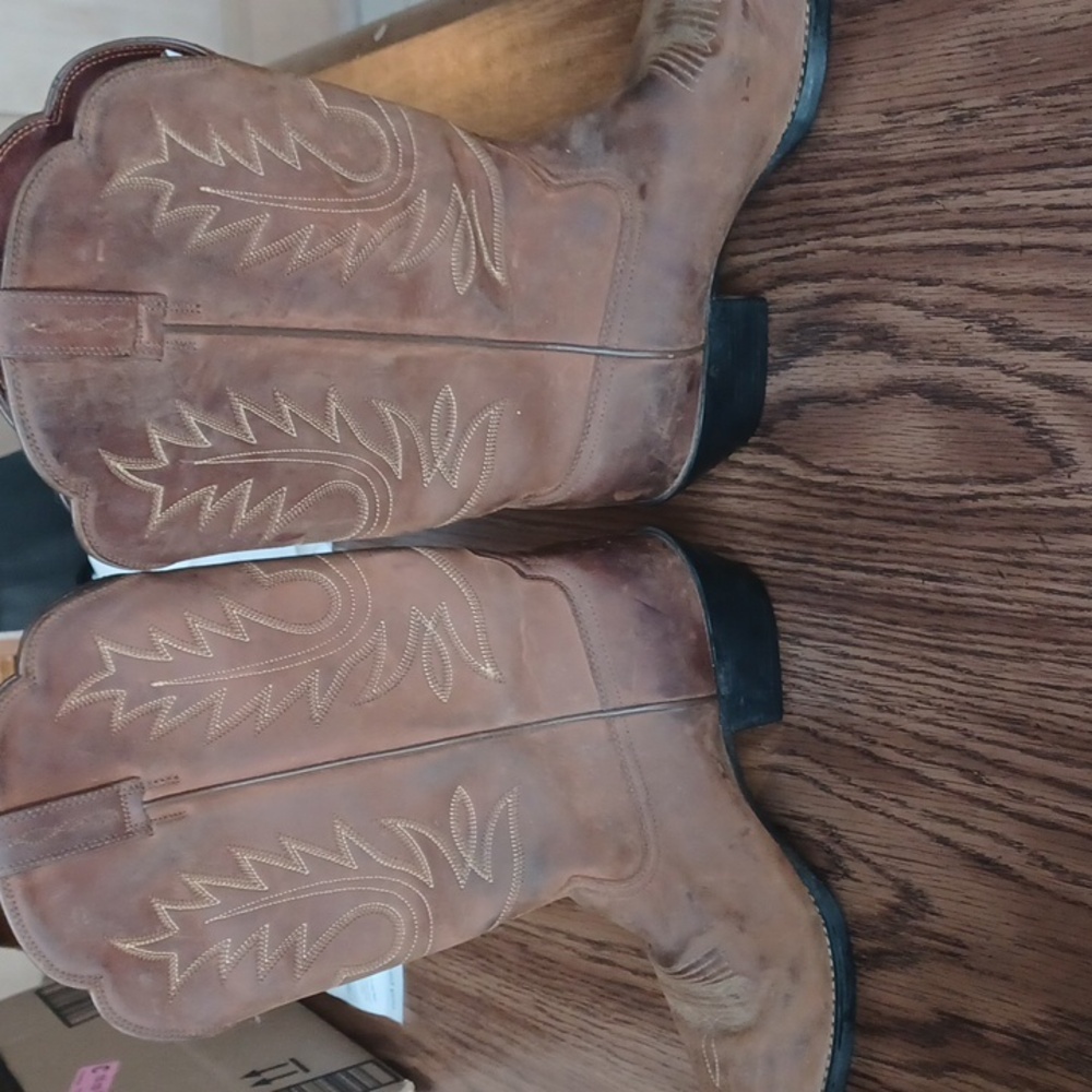 Ariat Heritage R Toe Western Boots Ladies 8B, EUR 38.5, Distressed Brown - Picture 8 of 10